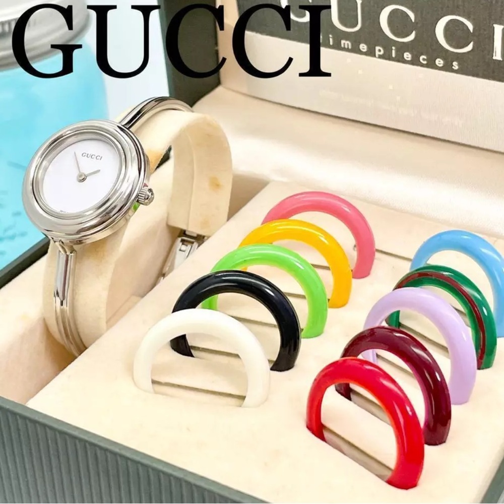 RARE Gucci Watch Bracelet 925 Sterling Silver Band - Picture 7 of 8